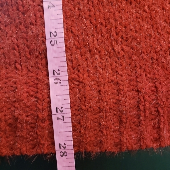 Ava & Viv Red Pullover V-Neck Long Sleeve Sweater - Picture 8 of 8